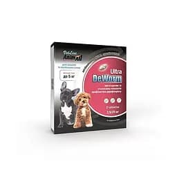 Антигельминтный препарат AnimAll VetLine DeWorm Ультра для собак и щенков до 5 кг 2 табл