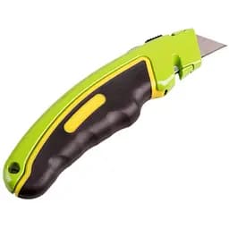 Ніж Alloid Building Tools алюмінієвий прогумований з висувним трапецеподібним лезом (HA-1854)