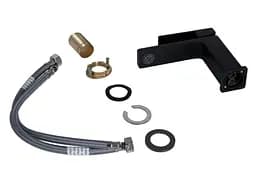 Змішувач для раковини Qtap Gemini QTGEM270BLM45674 Black Matt - мініатюра 3
