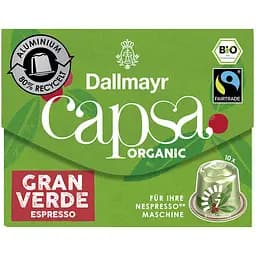 Кофе в капсулах Dallmayr Gran Verde Bio Espresso 10 капсул 56 г