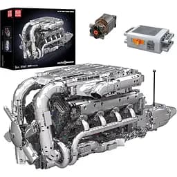 Конструктор Mould King Mking Двигун та коробка передач V8 Twin-Turbo (10168) [160730]