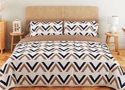 Комплект постельного белья ТЕП Soft dreams Geometry Pasion полуторный коричневый с белым (2-03857_25908)