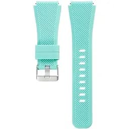 Силіконовий ремінець Watchbands для Samsung Galaxy Watch 3 45mm - бірюзовий (WB001TURQUOISE345)
