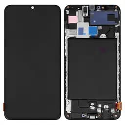 Дисплей для Samsung M215 Galaxy M21, M305 Galaxy M30, M307 Galaxy M30s, M315 Galaxy M31, чорний, без рамки, Оригінал (переклеєне скло)