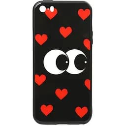 Чохол-накладка Toto Cartoon Print Glass Case Apple iPhone SE/5s/5 Just Eatit