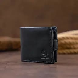 Шкіряне чоловіче портмоне GRANDE PELLE 11х9х2 см acs0027534 - мініатюра 6