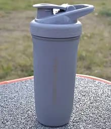 Шейкер спортивний SmartShake металевий Reforce Stainless Steel 30oz/900 мл Gray (11150003) - мініатюра 2