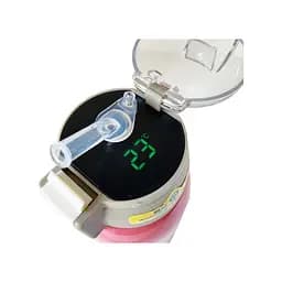 Дитячий термос-поїльник "Зайчик" Mega Zayka MGZ-0324(Pink) з індикатором температури 550 мл - мініатюра 4