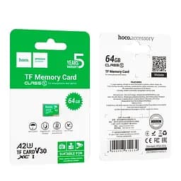 Карта пам'яті Hoco TF ultra-high-speed surveillance camera memory card (64GB) |CL10| - мініатюра 2