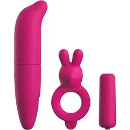 Набор секс-игрушек Pipedream Classix Couples Vibrating Starter Kit 3 шт. розовый