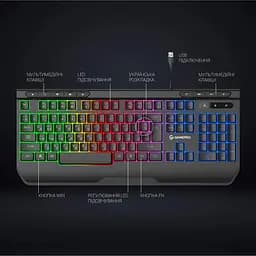 Клавіатура GamePro GK550 RGB USB Black (GK550) - мініатюра 9