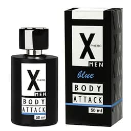 Чоловічі парфуми з феромонами Aurora X Phero Men Body Attack Blue 50 мл