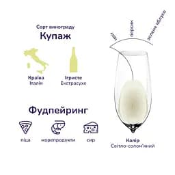 Упаковка ігристого вина Maschio Prosecco Treviso Extra-Dry біле екстра-сухе 4.5 л (0.75 л х 6 шт.) - мініатюра 3