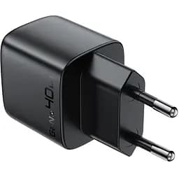 Мережевний зарядний пристрій Acefast A135 PD40W GaN 1USB-C Black - мініатюра 4