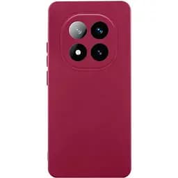 Чохол TPU Getman Liquid Silk Full Camera для Xiaomi Redmi Note 14 Pro+ 5G Бордовий / Marsala