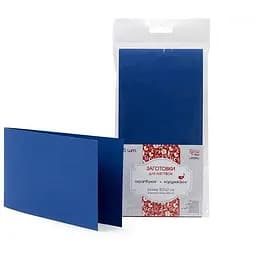 Набор листовочных заготовок 5шт 10.5×21см №4 темно-синий 220г/м² Rosa Talent