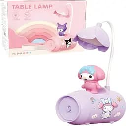 Дитяча настільна лампа Май Мелоді баночка фіолетова (347D)