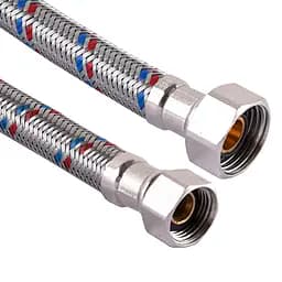 Шланг нержавіюча сталь Solomon 3/8″х1/2″ ВВ 0,5м HS30
