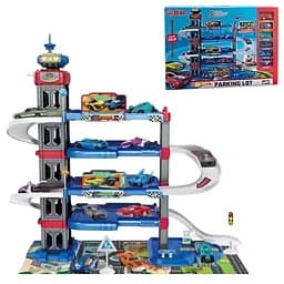 Парковка, 5 этажей, 6 машинок, знаки, высота 69 см