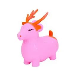 Дитяча іграшка-антистрес Оленя MS 4142(Pink) з борошном, 10 см