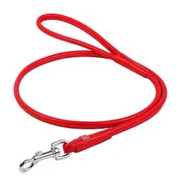 Повідець для собак шкіряний Waudog Glamour круглий XS Д 6 мм Дл 183 см (4820152568045)