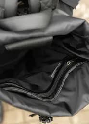 Чоловічий рюкзак рол Sambag RollTop Double чорний 41 х 27 х 18 см (24330001m) - мініатюра 7