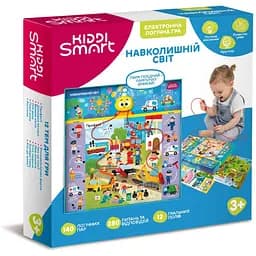 Электронная логическая игра Kiddi Smart «Викторина окружающий мир» 157-A-0022-UA, со светом и звуком