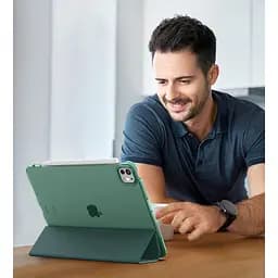Чохол-книжка BeCover Tri Fold Hard для Apple iPad Pro 11" M4 2024 Dark Green (711727) - мініатюра 6