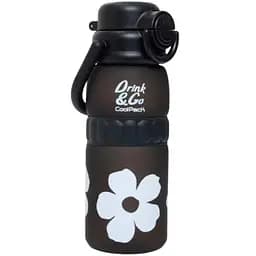 Пляшка для води СoolPack Sphera Flores Jasmine 740 мл чорна (Z32916)