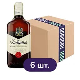 Упаковка виски Ballantines Finest Blended Scotch Whisky 40% 3 л (0.5 л х 6 шт.)