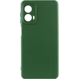 Чохол Silicone Cover Lakshmi Full Camera (AA) для Motorola Moto G24 Зелений / Dark green