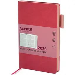 Еженедельник Axent 2026 Partner Soft Muse 125 x 195 мм розовый (8527-26-1-A)