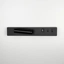 Чорне бра з поворотним спотом зліва + розʼєм USB Арт. WJ 028/2 R BK (правий) Line F - мініатюра 7