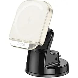 Автодержатель Hoco HW18 магнитный с беспроводной зарядкой 15W белый