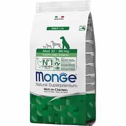 Сухий корм Monge Dog Maxi Puppy&Junior, для цуценят великих порід, курка з рисом, 3 кг