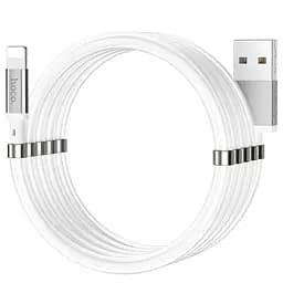 USB Cable Hoco U91 Magic Magnetic Lightning White 1m