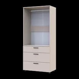 Шафа для одягу Doros Торн Кашемір 2 ДСП/3Ш (штанга) 90х51.6х200 (44900449) - мініатюра 7