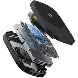 БЗП з кулером Baseus MagPro II Series Ultra-Thin Magnetic Phone Cooler (wireless Charger) B10572900121-00 Black - мініатюра 7