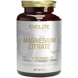 Цитрат магнію Evolite Nutrition Magnesium Citrate, 150 вегакапсул для підтримки серця, м'язів