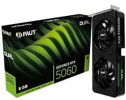 Відеокарта Palit RTX 5060 8GB Dual (NE75060019P1-GB2063D) (GDDR7, 128 bit, PCI-E v5.0 x16) - мініатюра 8