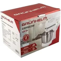 Стаціонарний ручний міксер Grunhelm GRM662B 500 Вт 3.5 л 5 швидкостей із металевою чашею Білий - мініатюра 7