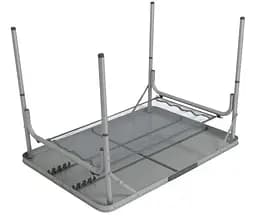 Стіл Bo-Camp Premium 100x70 см Grey (1404422) (DAS303282) - мініатюра 4