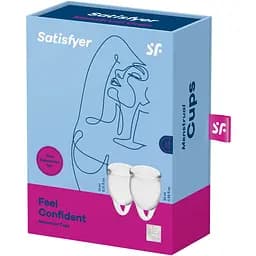 Набір менструальних чаш Satisfyer Feel Confident (Transparent) - мініатюра 4