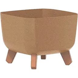 Горщик для квітів Prosperplast Gracia Square Eco Wood бежевий (70009-4665)