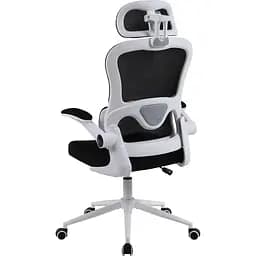 Офісне крісло GT Racer B-5880 White/Black [125609] - мініатюра 3