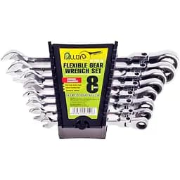 Набір комбінованих тріскачкових ключів Alloid з карданом 8-19 мм 8 предметів (HK-2081-8K)