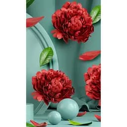 Набір для творчості алмазна картина Чарівність червоного Strateg HEG87032, 30x40 см