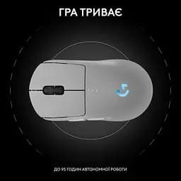 Миша Logitech G Pro 2 Lightspeed Wireless White (910-007302) [118109] - мініатюра 9