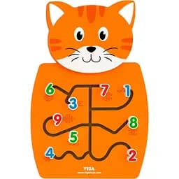Бизиборд Viga Toys Котик с цифрами (50676)