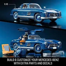 Преміум машинка-конструктор Hot Wheels Mattel Brick Shop Mercedez-Benz 300 SL (HWW25) - мініатюра 4